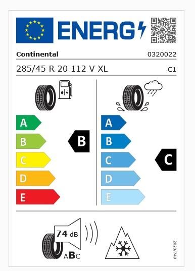 285/45R20 112V XL FR TS870P CONTİNENTAL