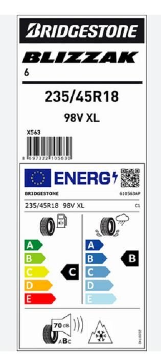 235/45R18 98V BLİZZAK 6 BRIDGESTONE