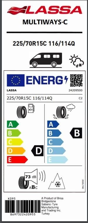 225/70R15 C 116/114Q MULTIWAYS-C LASSA