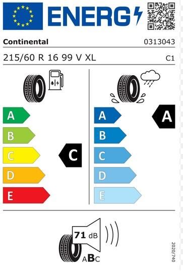 215/60R16 99V XL PC7 CONTİNENTAL