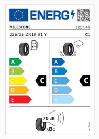235/35R19 TL 91W REINF. CARMILE SPORT MILESTONE
