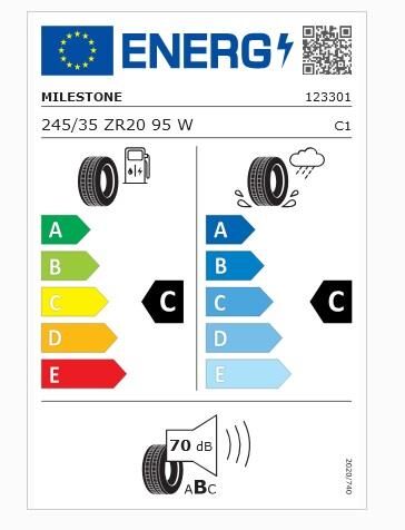 245/35R20 TL 95W REINF. CARMILE SPORT MILESTONE