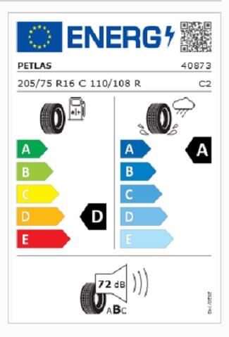 205/75R16 C TL 110/108R 8PR FULL POWER PT825 PLUS PETLAS