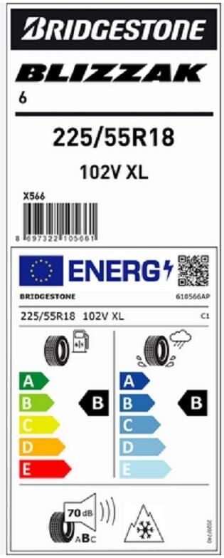225/55R18 102V XL BLİZZAK 6 BRIDGESTONE