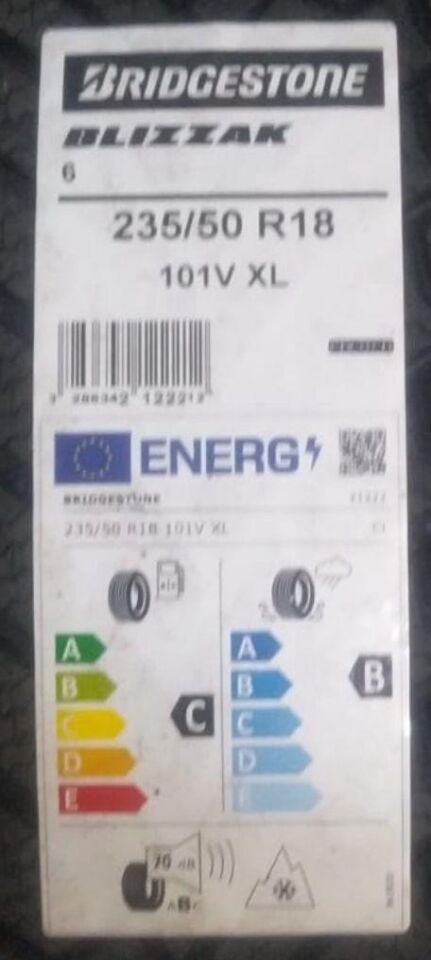 235/50R18 101V XL BLİZZAK 6 BRIDGESTONE