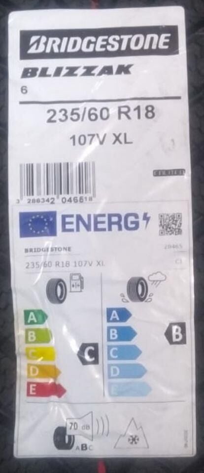 235/60R18 107V XL BLİZZAK 6 BRIDGESTONE