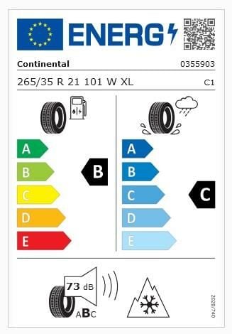 265/35R21 101W XL TS860S CONTİNENTAL