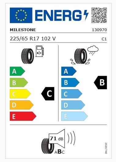 225/65R17 TL 102V SUVMILE H/T MILESTONE
