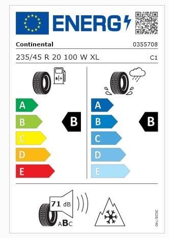 235/45R20 100W XL FR TS870P CONTİNENTAL