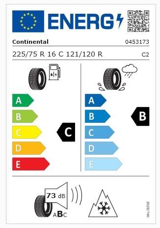 225/75R16 C 121/120R 10PR VAN CON WIN CONTİNENTAL