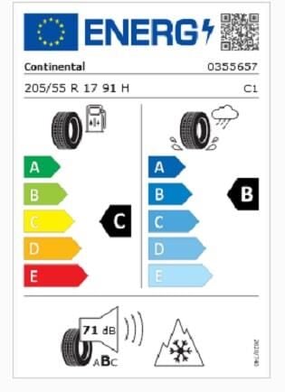 205/55R17 91H TS870P CONTİNENTAL