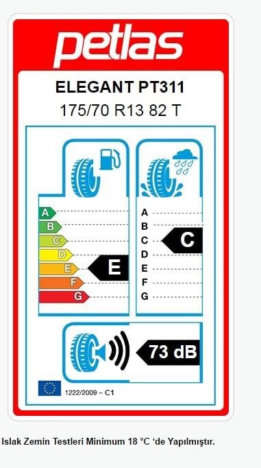 175/70R13 TL 82T ELEGANT PT311 PETLAS