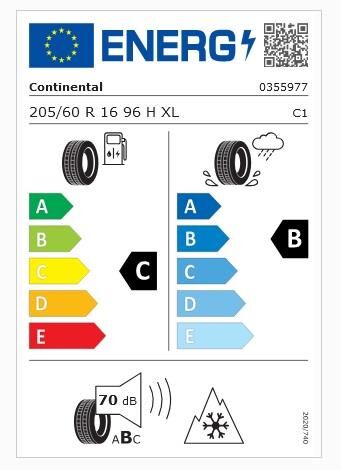 205/60R16 96H XL TS870 CONTİNENTAL