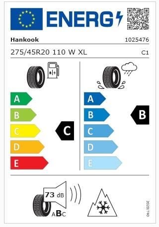 275/45R20 110W XL KINERGY 4S 2 X H750A HANKOOK