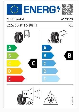 215/65R16 98H FR TS870P CONTİNENTAL