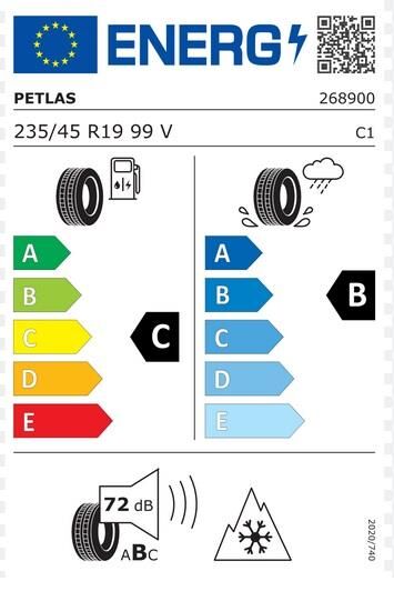 235/45R19 TL 99V REINF. SNOWMASTER 2 SPORT PETLAS