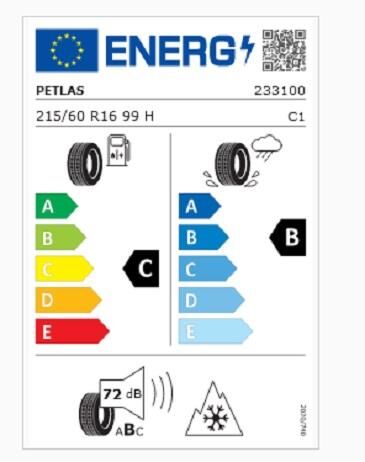 215/60R16 TL 99H REINF. SNOWMASTER 2 SPORT PETLAS