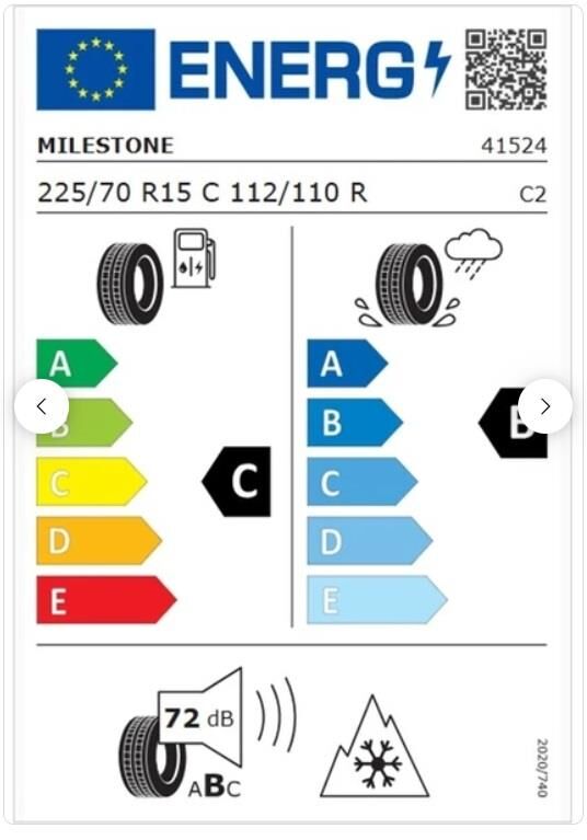 225/70R15 C TL 112/110R 8PR WINTIDE MILESTONE