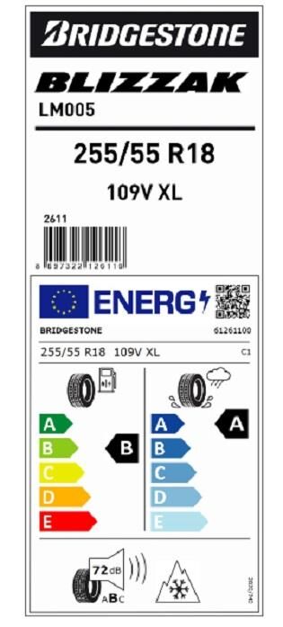 255/55R18 109V XL LM005 BRIDGESTONE