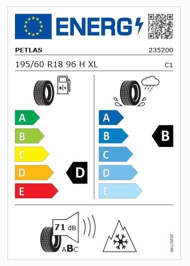 195/60R18 TL 96H REINF. SNOWMASTER 2 PETLAS