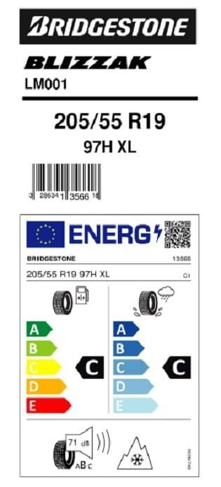 205/55R19 97H XL LM001 BRIDGESTONE