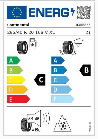 285/40R20 108V XL FR TS870P CONTİNENTAL