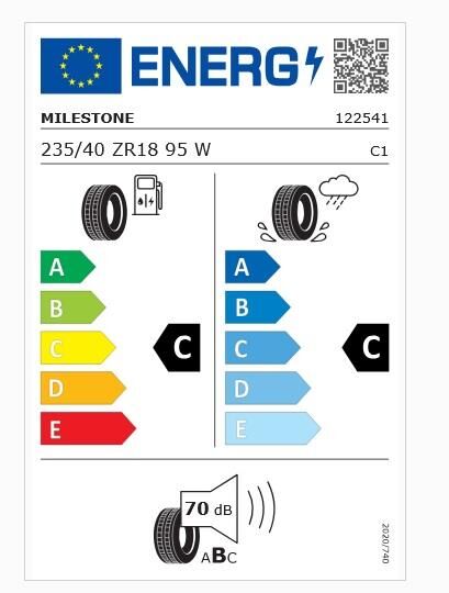 235/40R18 TL 95W REINF. CARMILE SPORT MILESTONE