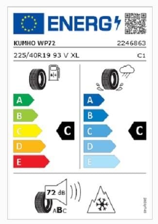 225/40R19 93V XL WP72 KUMHO