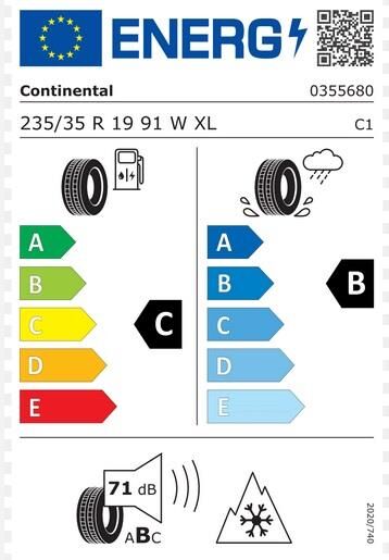 235/35R19 91W XL FR TS870P  CONTİNENTAL