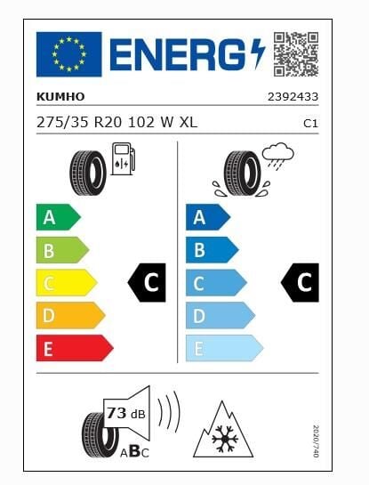 275/35R20 102W XL WP72 KUMHO