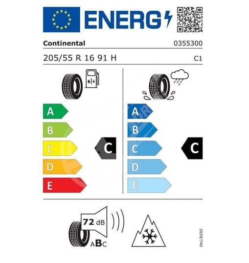 205/55R16 91H TS860S SSR* CONTİNENTAL