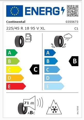 225/45R18 95V XL FR TS870P CONTİNENTAL
