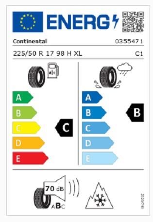 225/50R17 98V XL FR TS870 CONTİNENTAL