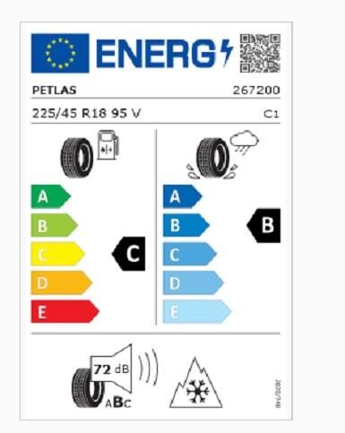 225/45R18 TL 95V REINF. SNOWMASTER 2 SPORT PETLAS