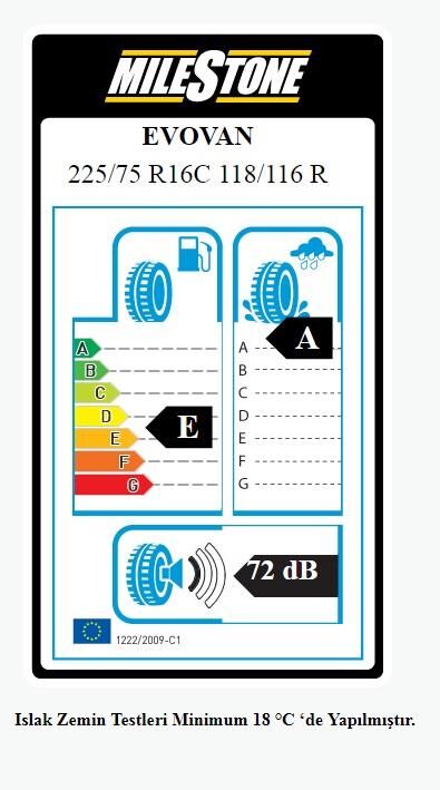 225/75R16 C TL 118/116R 10PR VANMILE MILESTONE