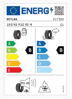 195/65R15 TL 95H REINF. SNOWMASTER 2 PETLAS