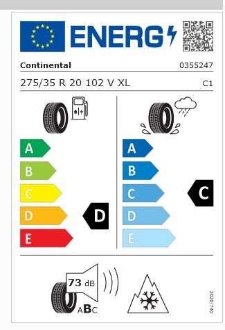 275/35R20 102V XL TS860S SSR CONTİNENTAL
