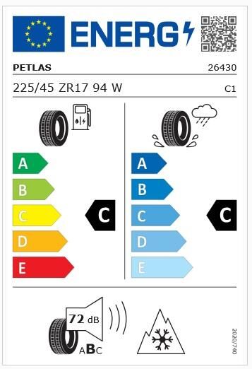 225/45R17 TL 94W REINF. MULTI ACTION PT565 PETLAS