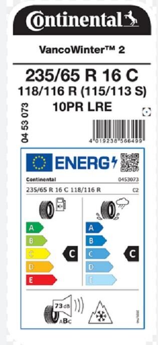 235/65R16 C 118/116R VAN WIN 2 CONTİNENTAL