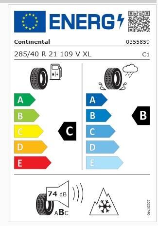 285/40R21 109V XL FR TS870P CONTİNENTAL