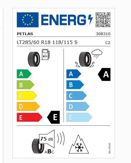 285/60R18 118/115S LRD RWL PEAKLANDER A/T PETLAS