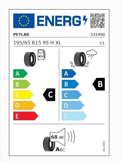 195/65R15 TL 95H XL PRIME COMFORT PETLAS