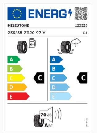 255/35R20 TL 97W REINF. CARMILE SPORT MILESTONE
