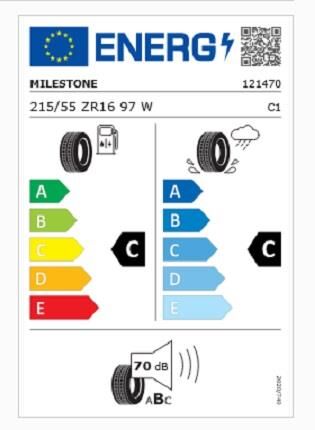 215/55R16 TL 97W REINF. CARMILE SPORT MILESTONE