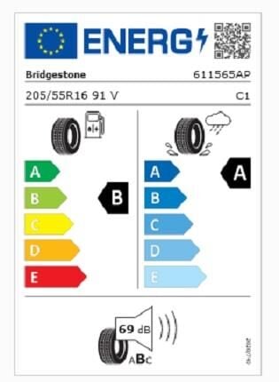 205/55R16 91V TURANZA 6 BRIDGESTONE