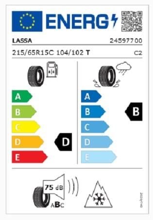 215/65R15 C 104/102T 6PR WİNTUS 2 LASSA