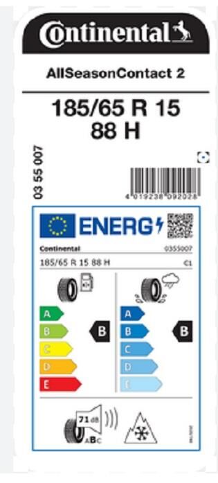 185/65R15 88H ALLSEASON CONTACT 2 CONTİNENTAL