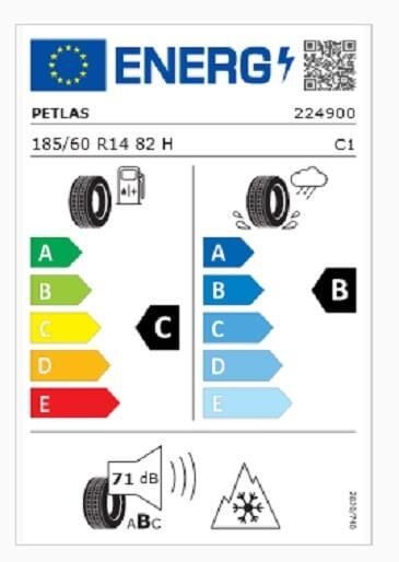 185/60R14 TL 82H SNOWMASTER 2 PETLAS