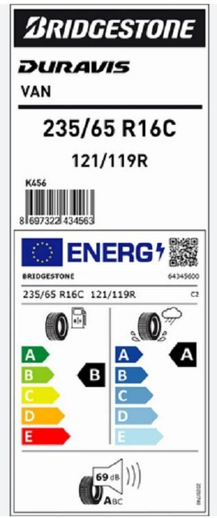 235/65R16 C 121/120R DURAVIS VAN BRIDGESTONE
