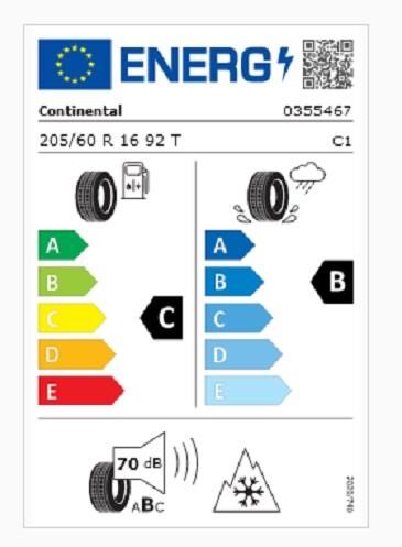 205/60R16 92T TS870 CONTİNENTAL